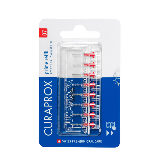 Scovolini interdentali CPS 07, colore rosso, confezione da 8