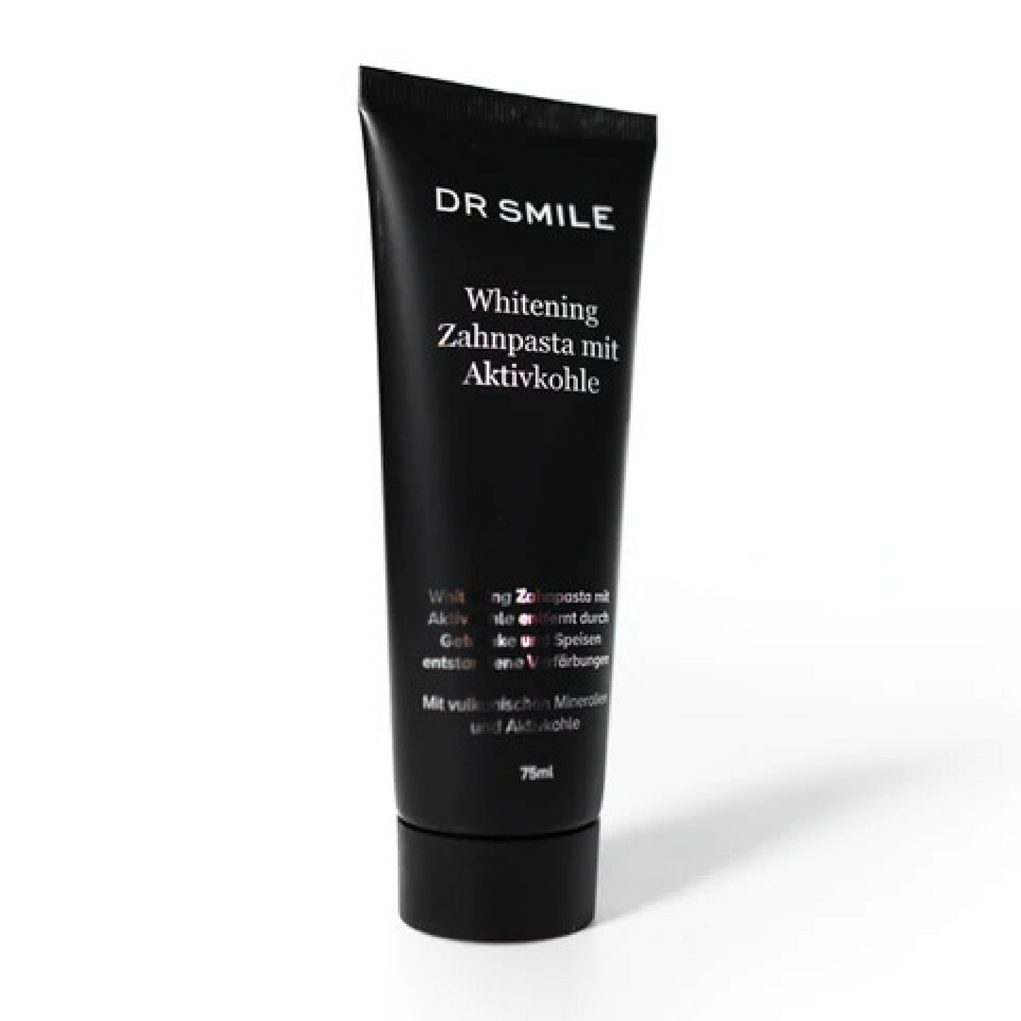Dentifricio sbiancante con carbone attivo