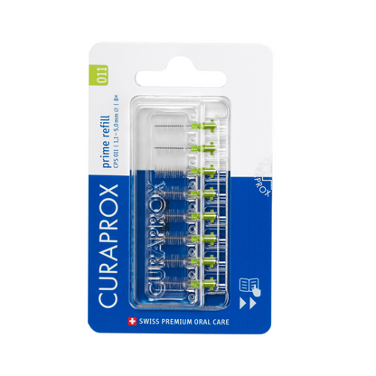 Scovolini interdentali CPS 011, colore verde, confezione da 8